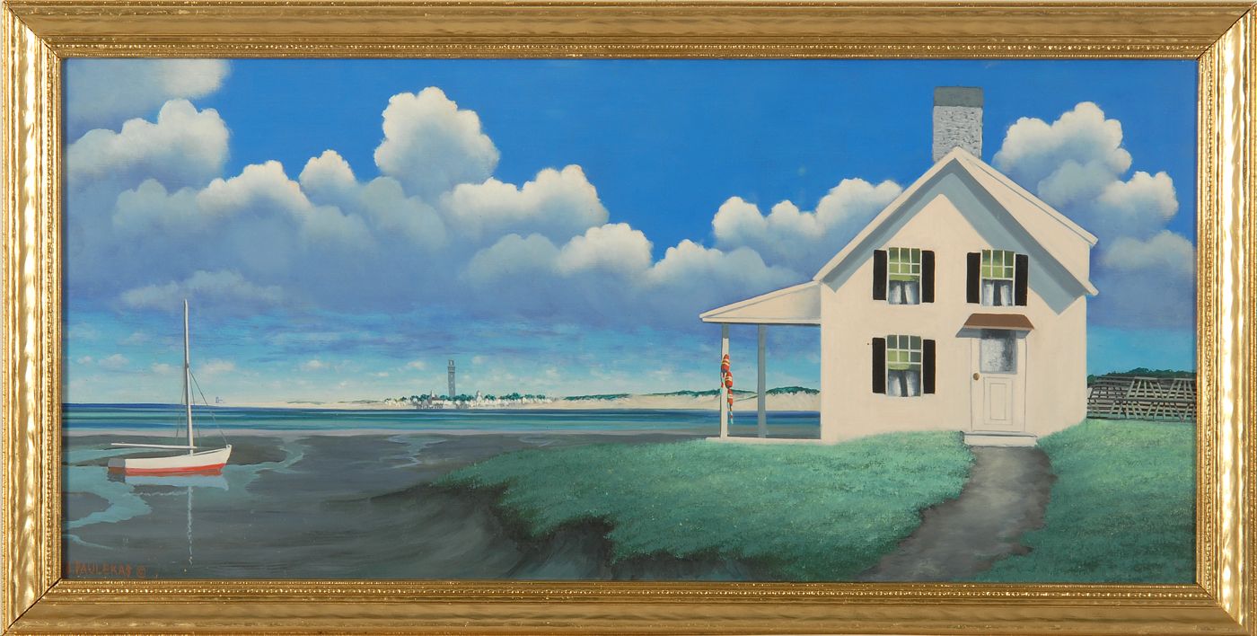 Appraisal: BEN PAULEKASAmerican - Provincetown coastal scene Signed lower left B