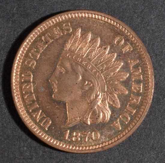 Appraisal: United States Indian head bronze cent MS- possibly a Proof