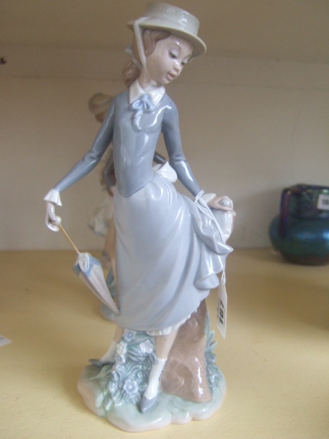 Appraisal: A Lladro figure of a young lady with an umbrella