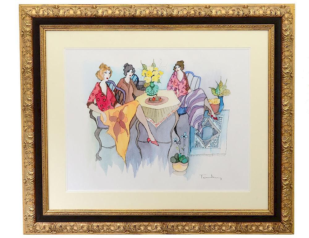 Appraisal: ITZCHAK TARKAY Israeli - Blissful Moments Signed l r Serigraph