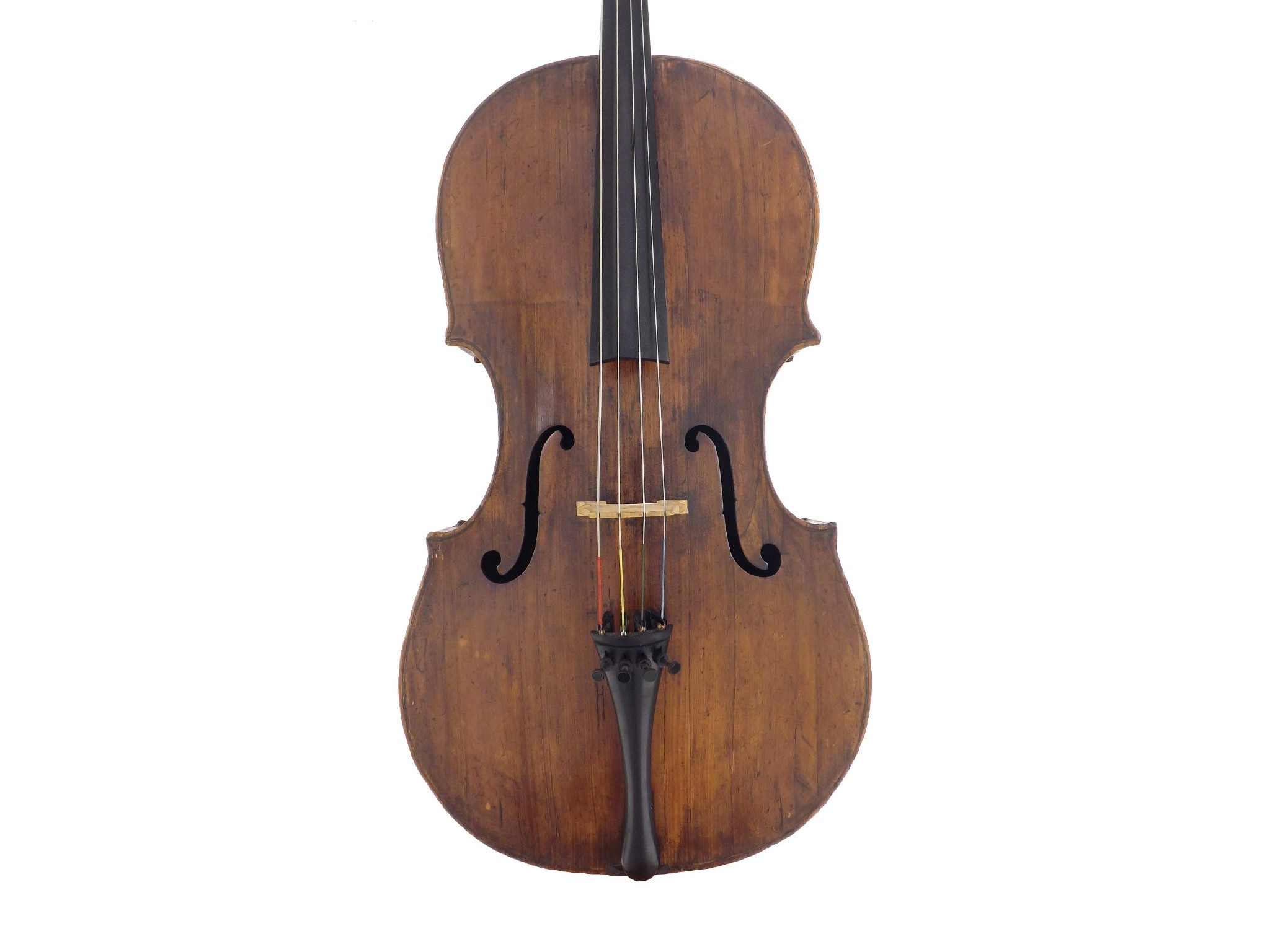 Appraisal: Interesting th century violoncello bearing an indecipherable label the two