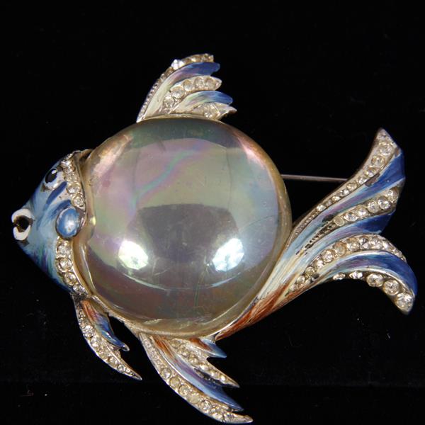 Appraisal: Coro Craft Corocraft Adolph Katz Sterling Enamel iridescent jelly belly