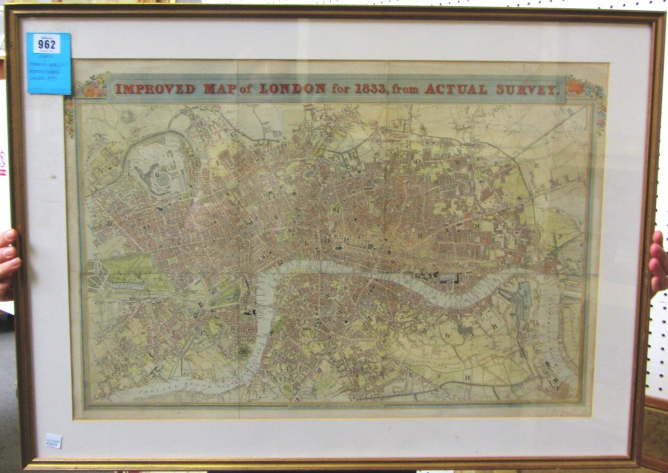 Appraisal: W SCHMOLLINGER - Improved Map of London for from Actual