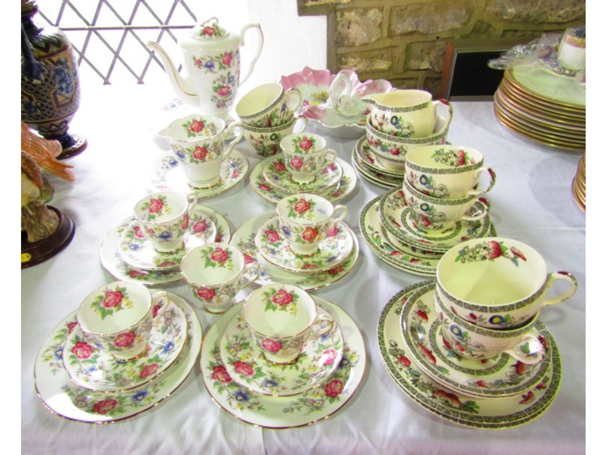 Appraisal: A collection of Royal Stafford Rochester pattern coffee wares comprising