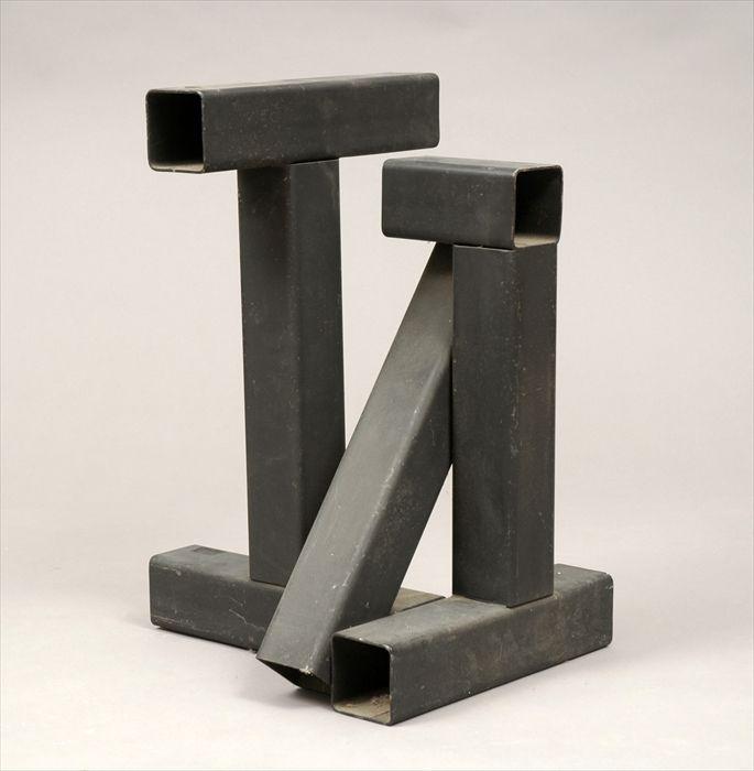 Appraisal: Attributed to Bernard Tony Rosenthal American - Geometric Sculpture Welded