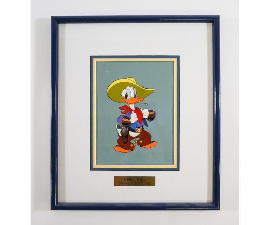 Appraisal: Walt Disney Production original hand painted publicity cel of Donald