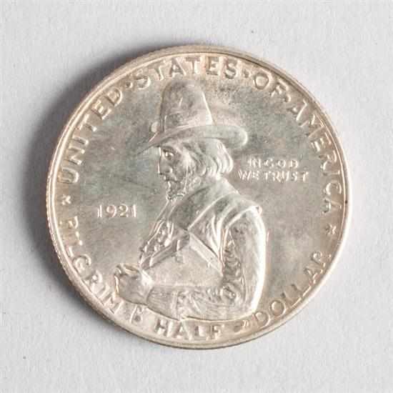 Appraisal: United States Pilgrim Tercentenary Commemorative silver half dollar MS- Estimate