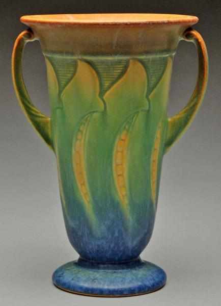 Appraisal: Roseville Falline Blue Vase Description Shape - Blue green background