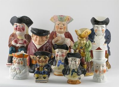 Appraisal: Ten Toby jugs including a Royal Doulton Huntsman and two