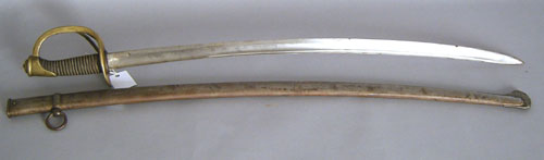 Appraisal: French rapier together with a French cavalry saber