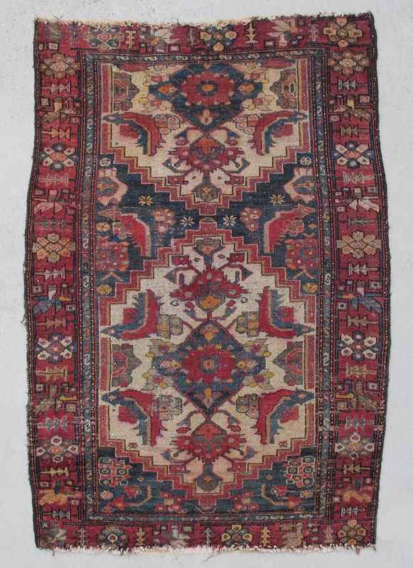 Appraisal: SEMI-ANTIQUE N W PERSIAN HAND KNOTTED WOOL RUG ' ''