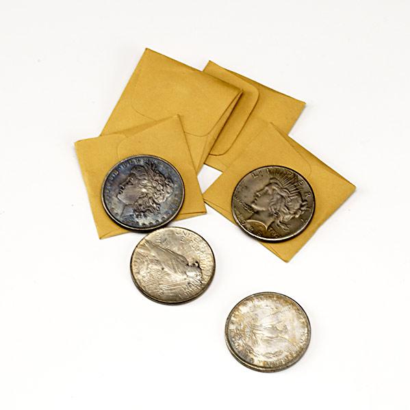 Appraisal: UNITED STATES SILVER DOLLAR COINS - include - feathers Many