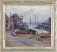 Appraisal: EMILE ALBERT GRUPPE American - SILVERY DAY GLOUCESTER Fine oil