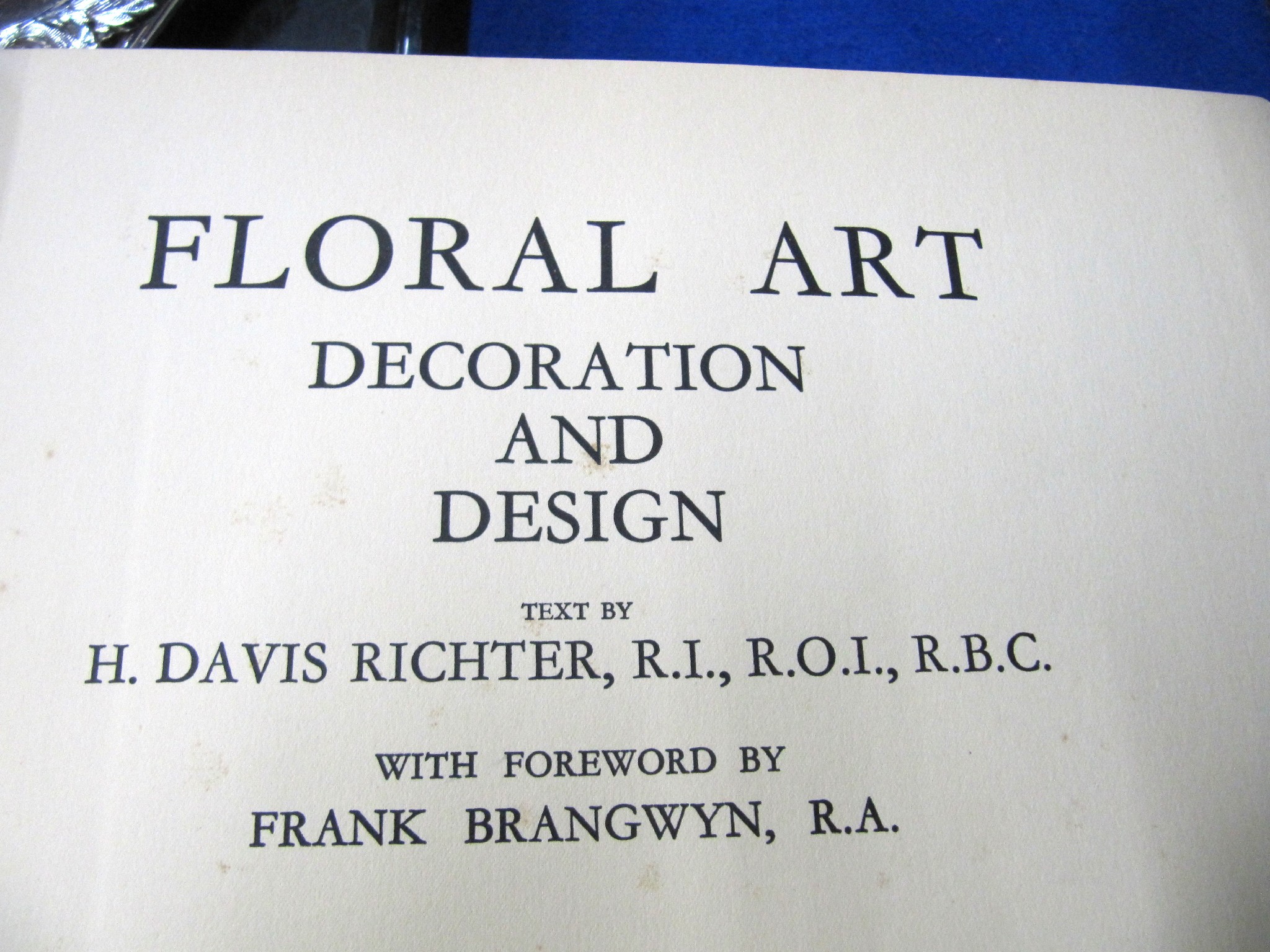 Appraisal: A copy of Floral Art by H Davis Richter