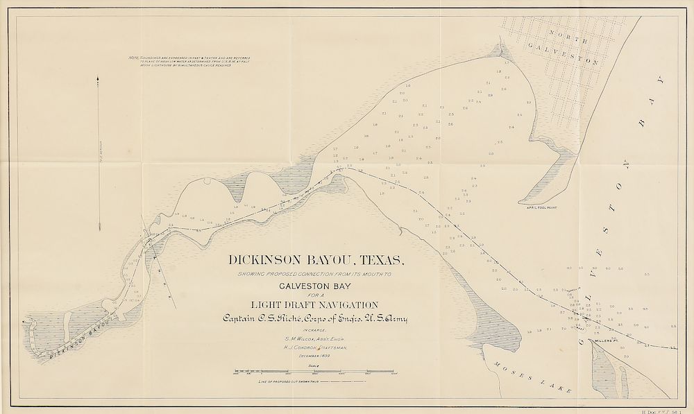 Appraisal: AN ANTIQUE U S ARMY CORPS OF ENGINEERS SURVEY MAP