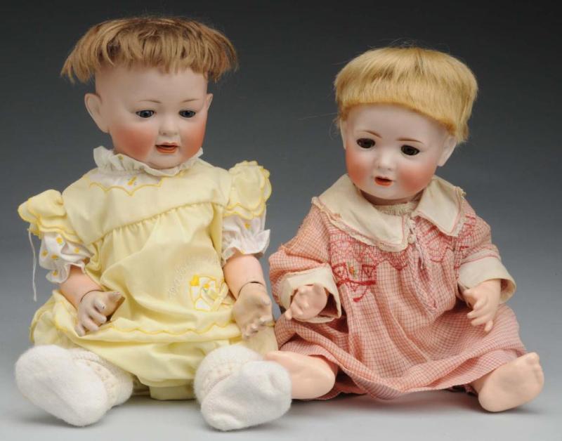 Appraisal: Lot of Bisque Head Character Babies Description Germany Ca Unmarked