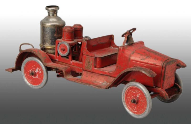 Appraisal: Pressed Steel Buddy L Fire Pumper Truck Toy Description Circa