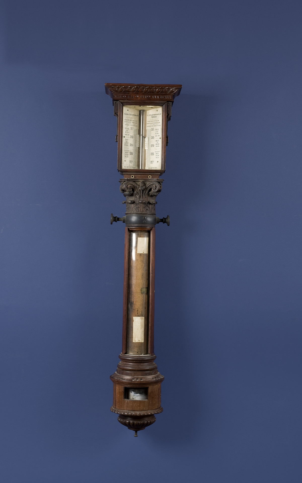 Appraisal: MARINE BAROMETER ON GIMBAL MOUNT BY HORNE AND THORNTHWAITE LONDON