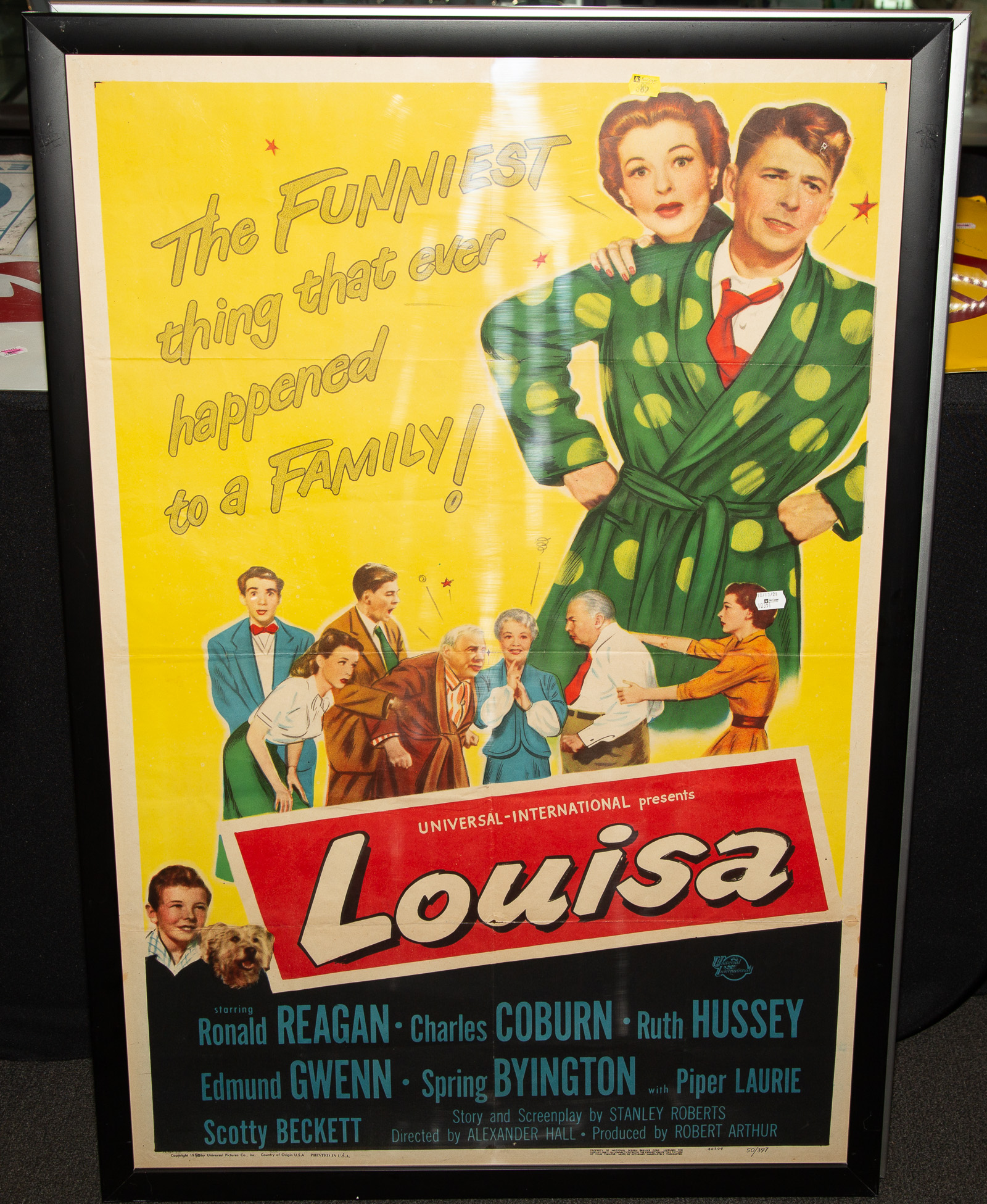 Appraisal: LOUISA MOVIE POSTER Ronald Reagan in H in W