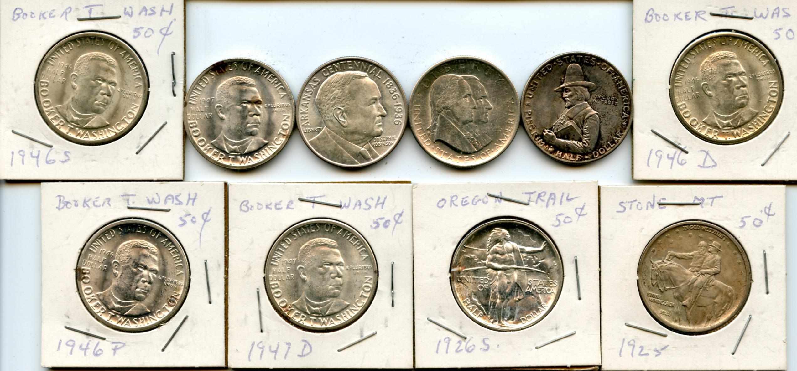 Appraisal: U S Silver Commemorative Half Dollars Including -S Oregon Trail