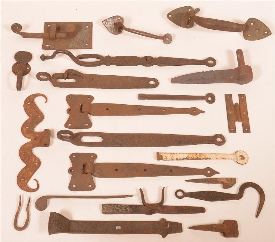 Appraisal: Lot of Various th th Century Iron Lot of Various