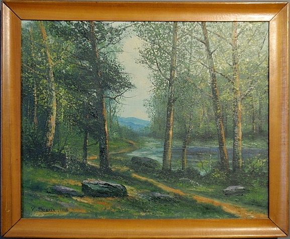 Appraisal: - Shearer Victor American Pennsylvania - oil on canvas painting