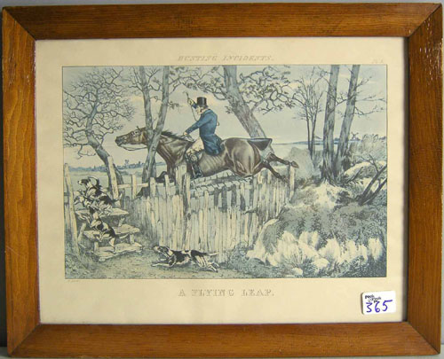 Appraisal: Four reproduction horse prints