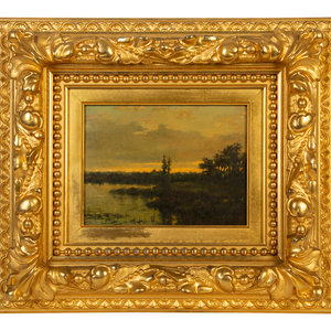 Appraisal: Artist Unknown American th th Century Sunset on the Lake