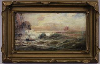 Appraisal: Angel Espoy Angel Espoy California - Coastal landscape Signed lower