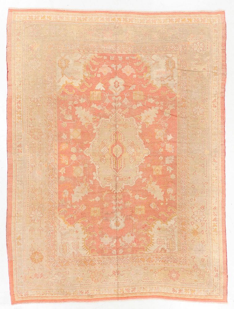 Appraisal: Antique Oushak Rug Turkey ' '' x ' '' Antique