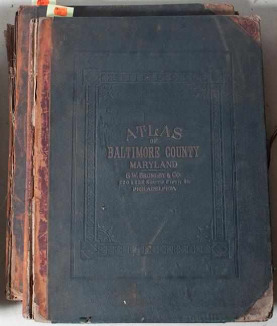 Appraisal: Atlas Two editions of George Walter Bromley Baltimore County Maryland