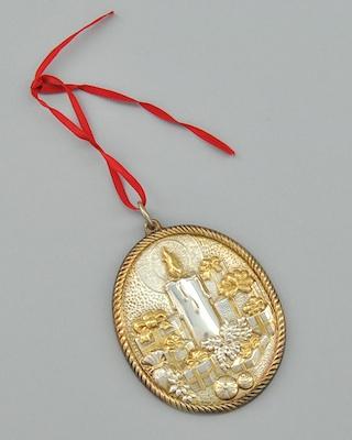 Appraisal: A Buccellati Sterling Silver and Gold Washed Ornament In an