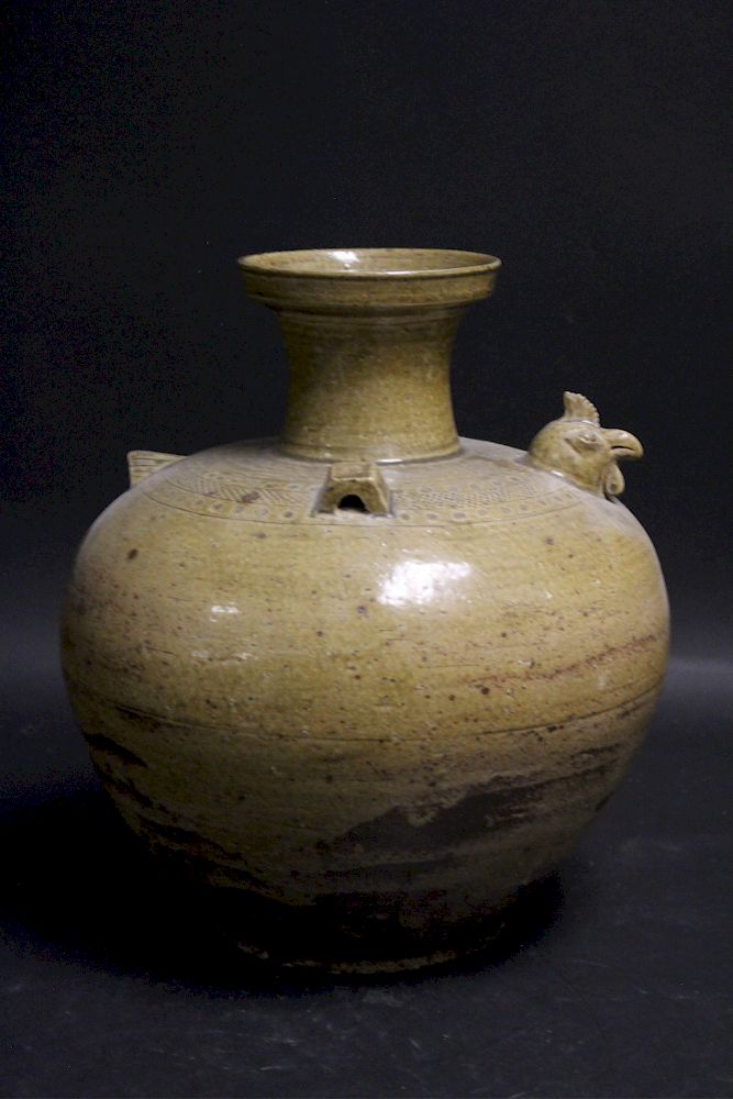 Appraisal: Six Dynasties Chickenhead Ewer Jin Dynasties th- th century Yue