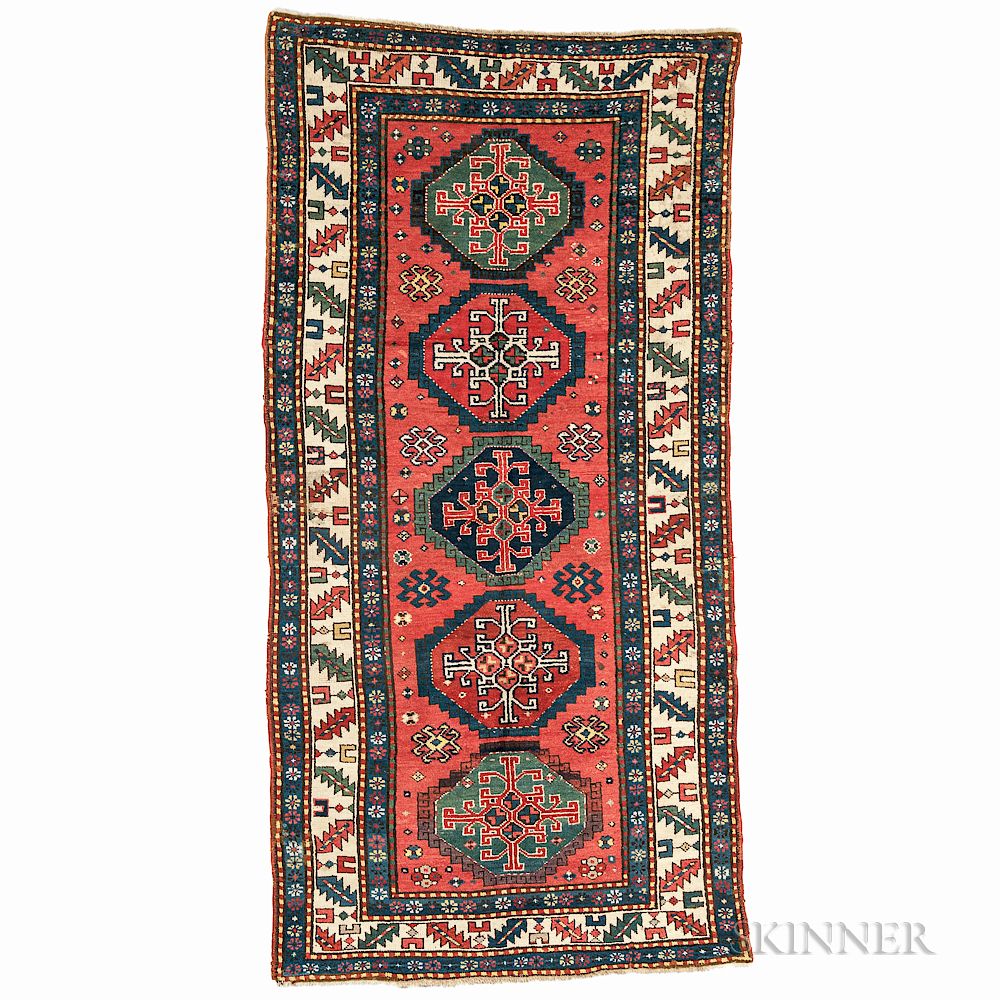 Appraisal: Kazak Rug Kazak Rug Caucasus c ft in x ft