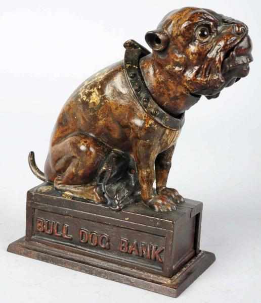 Appraisal: Cast Iron Bulldog Mechanical Bank Manufactured by J E Stevens