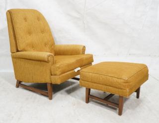 Appraisal: Mid Century Modern Recliner Lounge Chair Ottoman Mid Century Modern