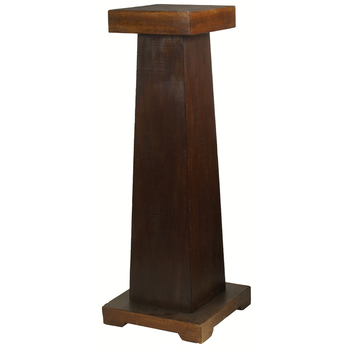 Appraisal: Arts and Crafts pedestal square top over a column base