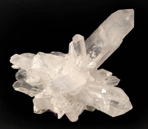 Appraisal: Quartz Specimen An intergrown radiating cluster of quartz crystals height