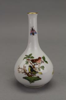 Appraisal: Hungarian Herend Porcelain Floral Stick Vase Hungarian Herend Porcelain Floral