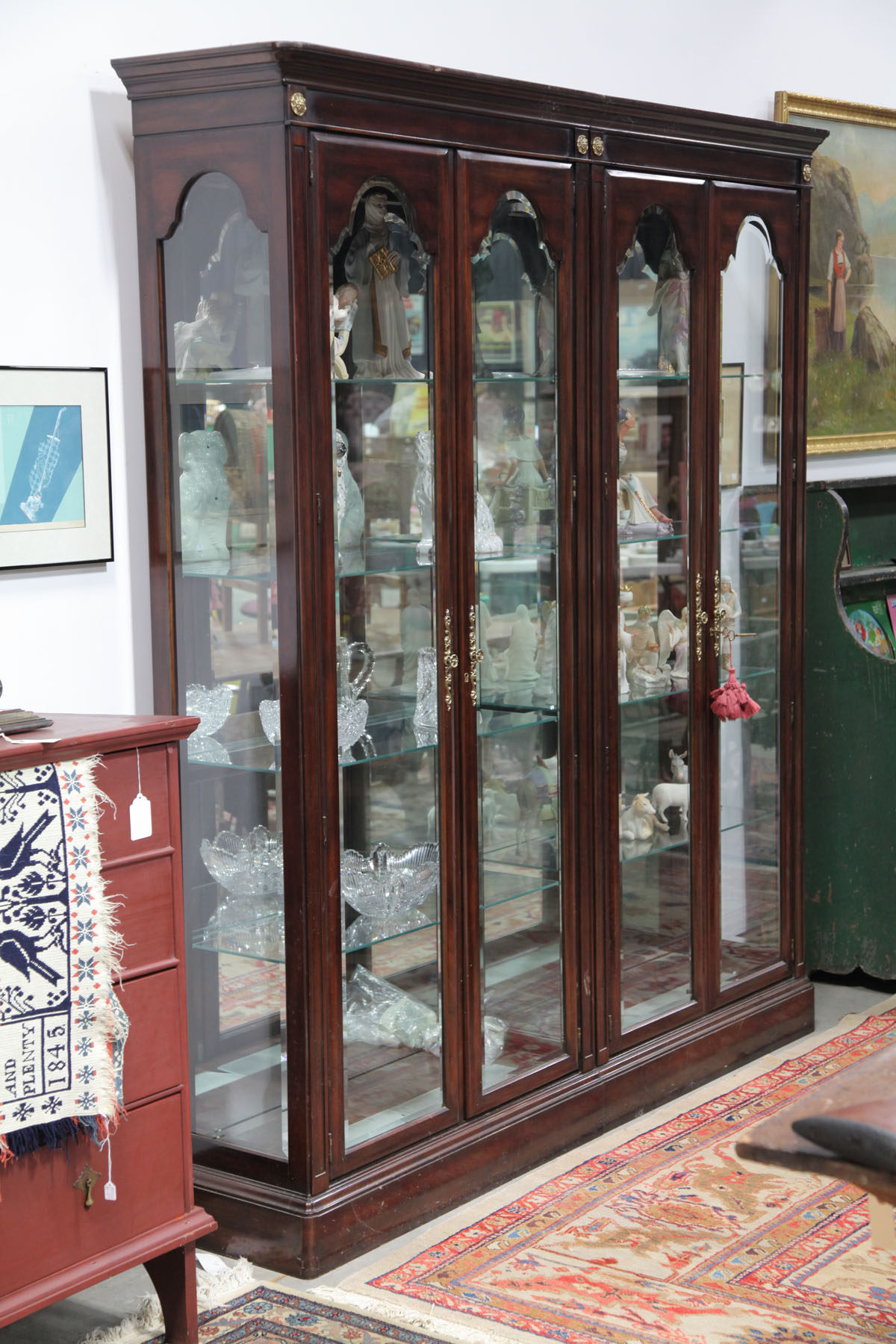 Appraisal: PAIR OF UNION NATIONAL DISPLAY CASES New York second half