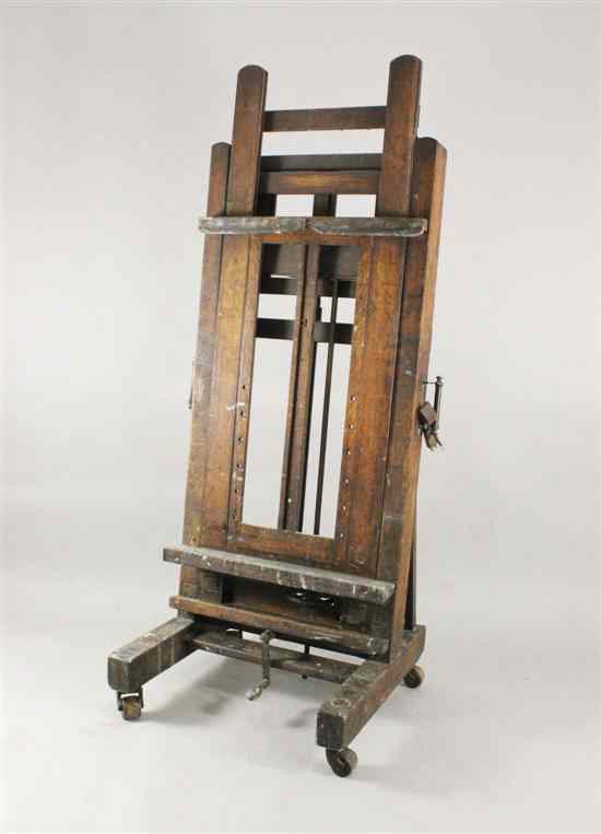 Appraisal: A Victorian Winsor Newton's Improved Studio easel formerly the property