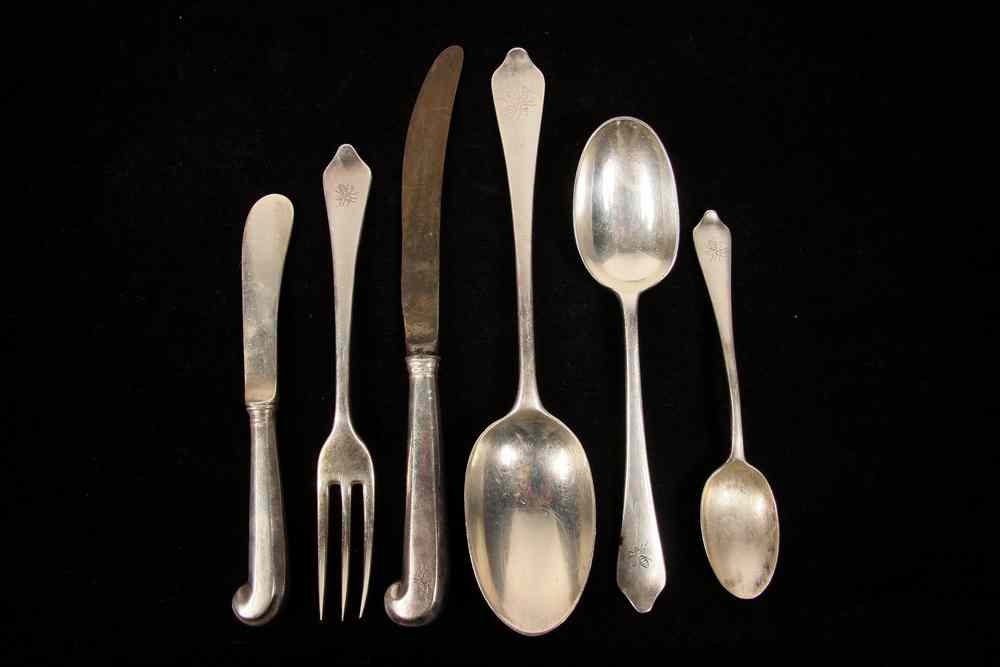 Appraisal: PCS STERLING FLATWARE - Mixed Group of English Sterling Flatware