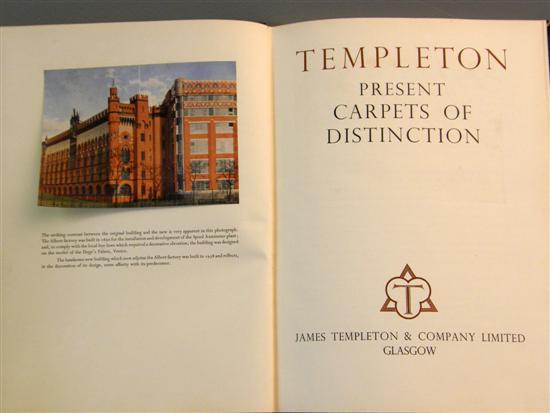 Appraisal: Templeton James Templeton present Carpets of Distinction James Templeton Company