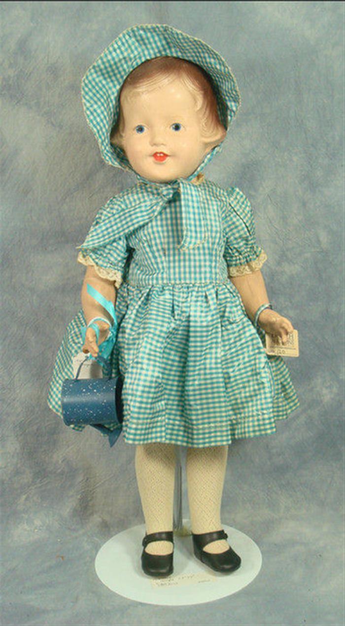 Appraisal: all Composition Painted face doll inches tall not marked does