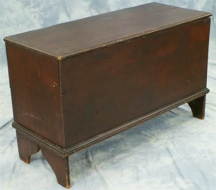 Appraisal: Pine board NE blanket chest back edge of lid with