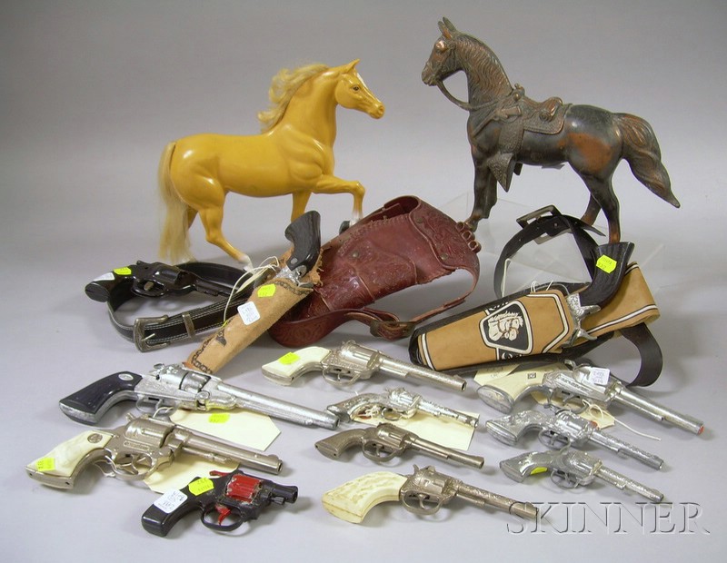 Appraisal: Group of Mid- th Century Toys including a cap gun