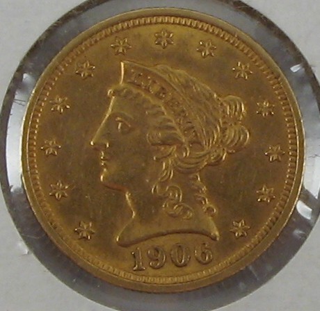 Appraisal: U S TWO AND ONE-HALF DOLLAR GOLD COIN Liberty Head