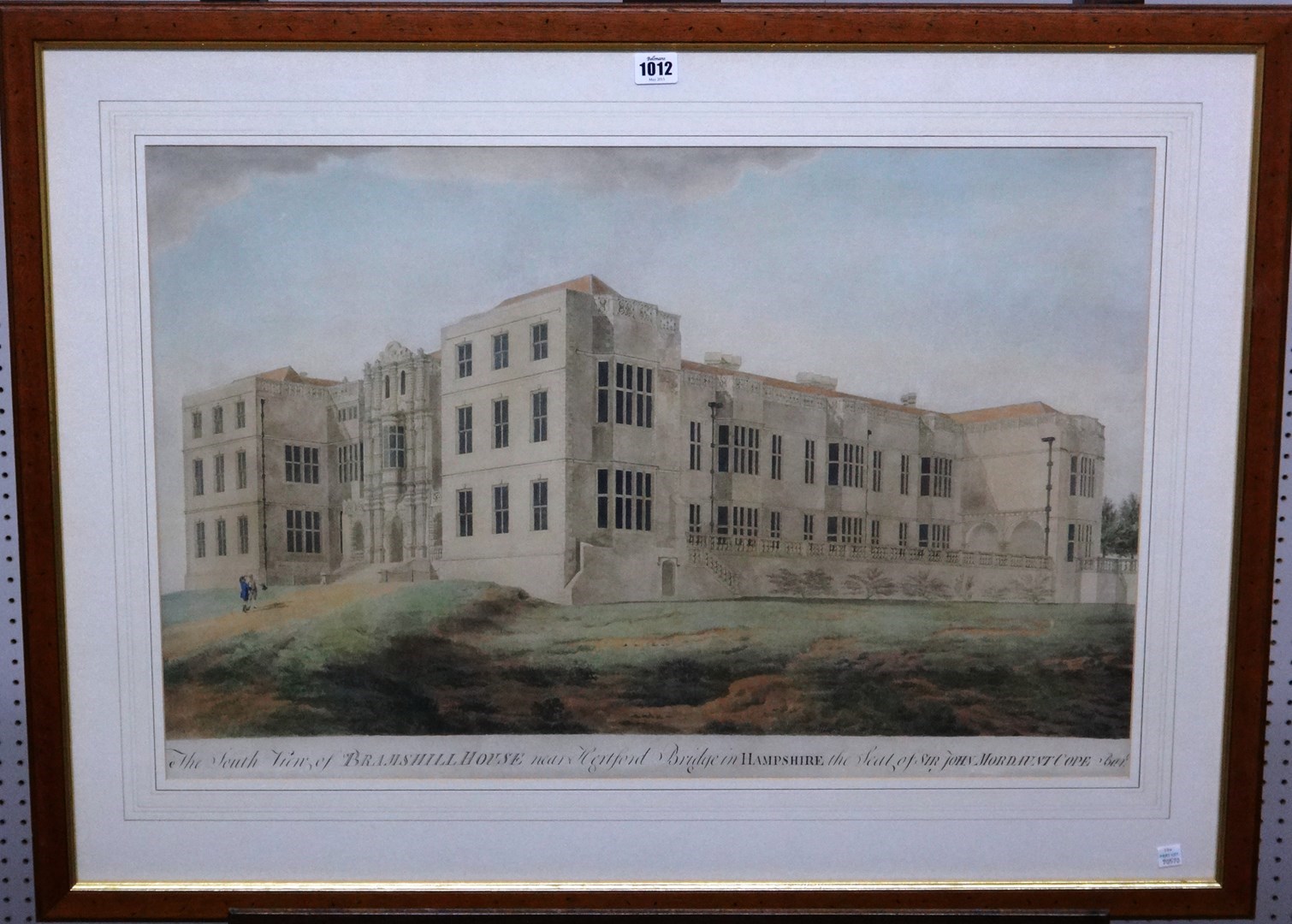 Appraisal: English School c The South View of Bramshill House near