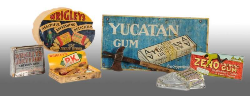 Appraisal: Lot of Wrigley's Assorted Gum Items Description Includes one Yucatan