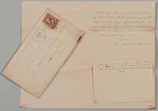 Appraisal: Jefferson Davis letter to J B Lindsley ref McGavock Jefferson